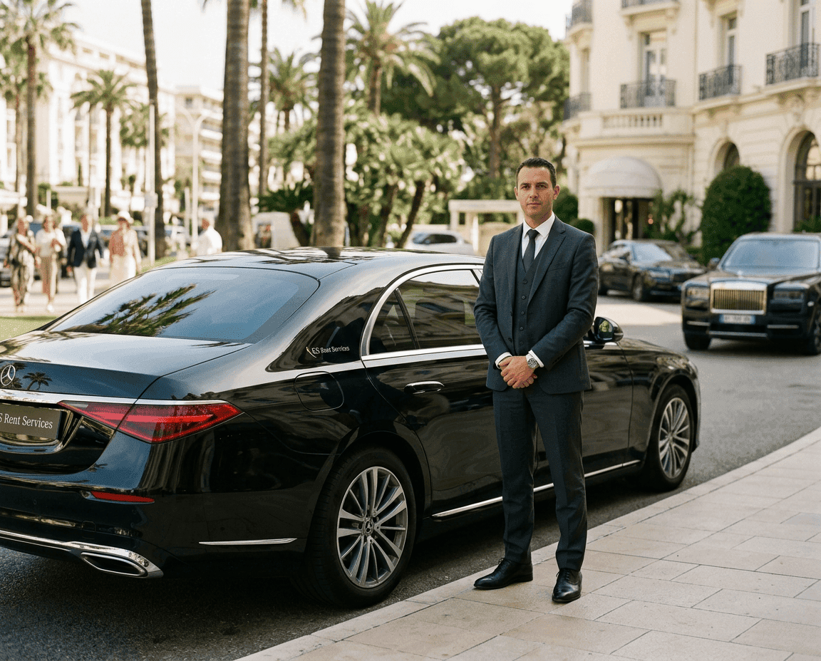 Film de marque KS Rent Services avec chauffeur privé et flotte premium