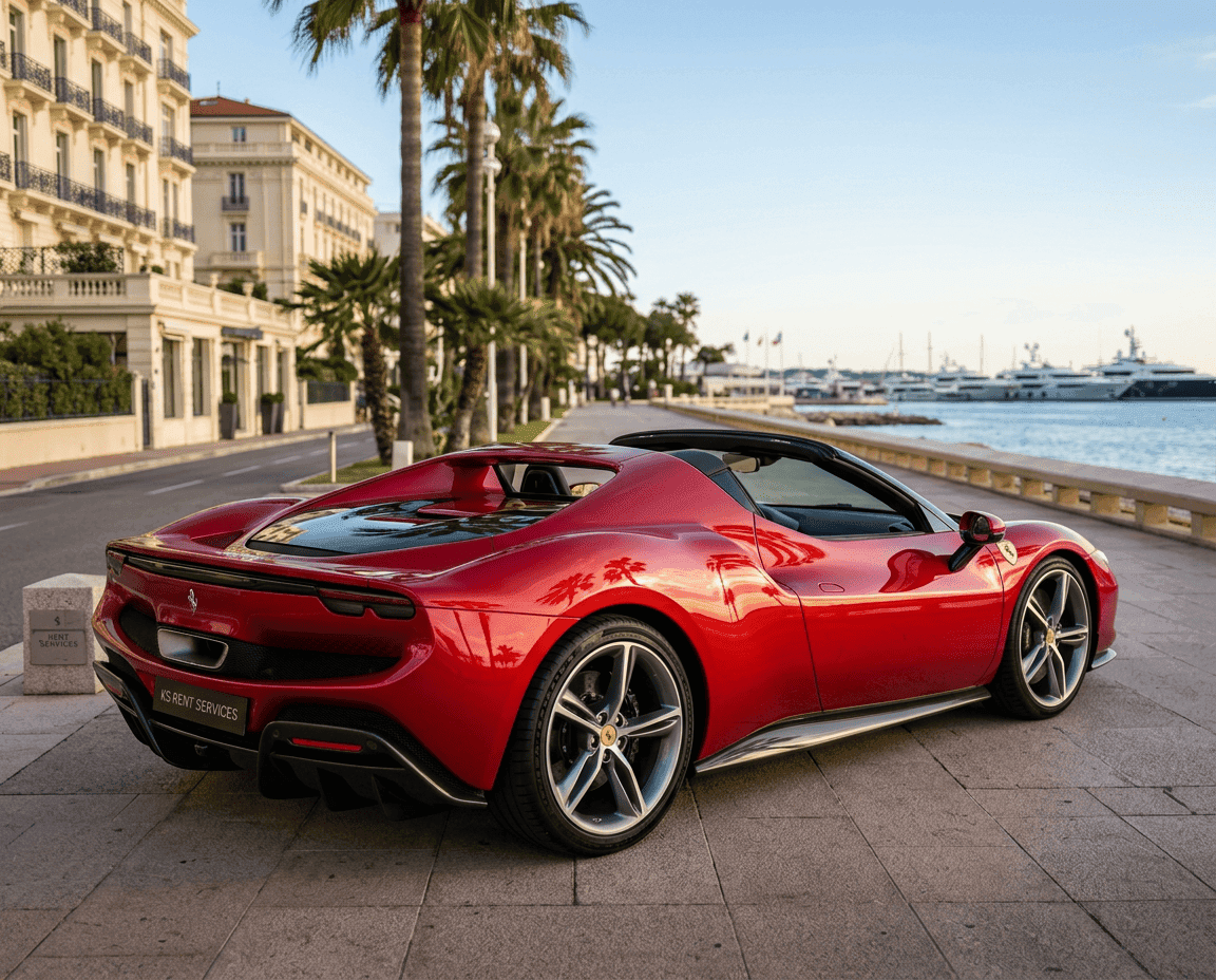 Usage prestige sur la Riviera avec véhicule premium