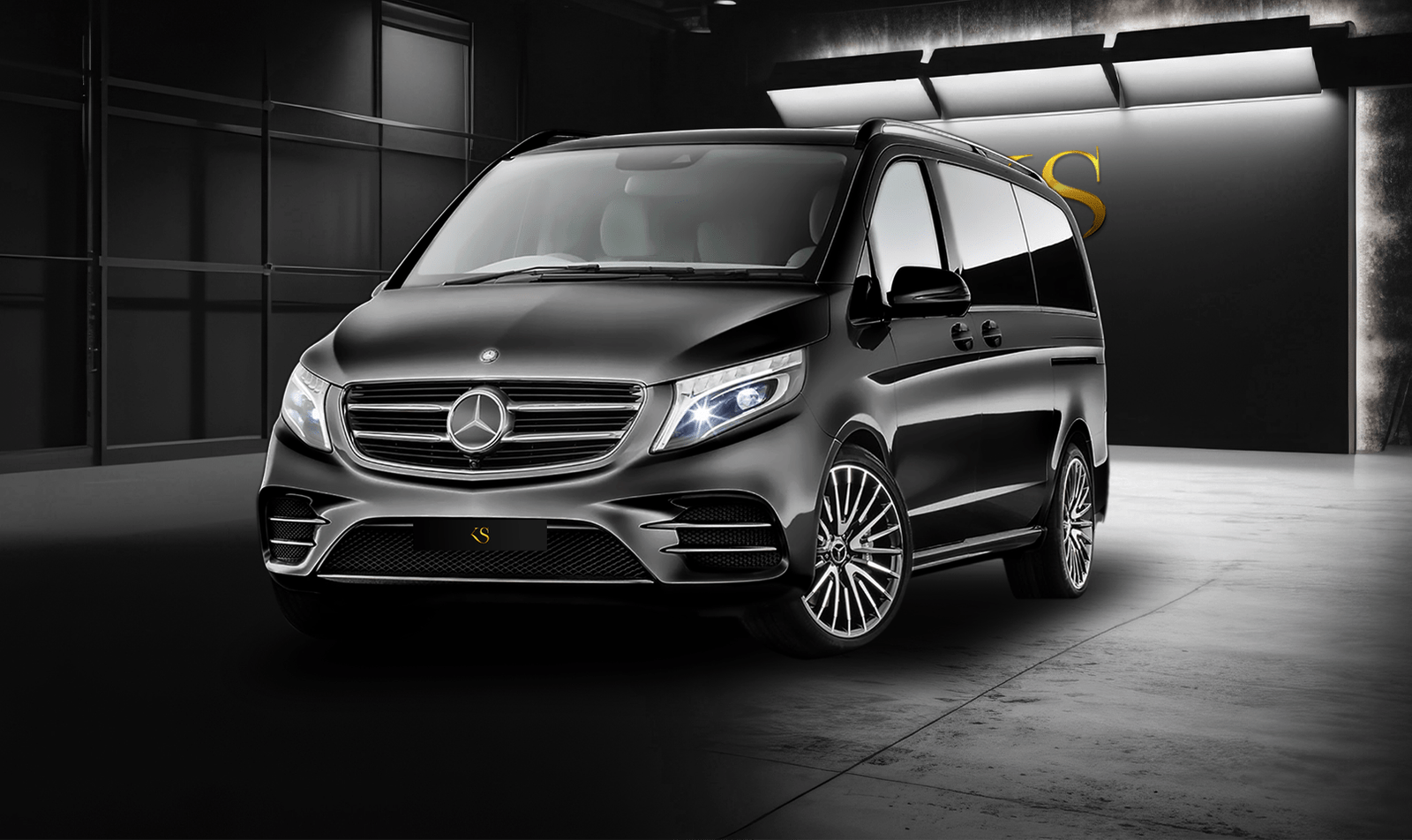 Location de mercedes classe v avec chauffeur privé Côte d'Azur et longues distances