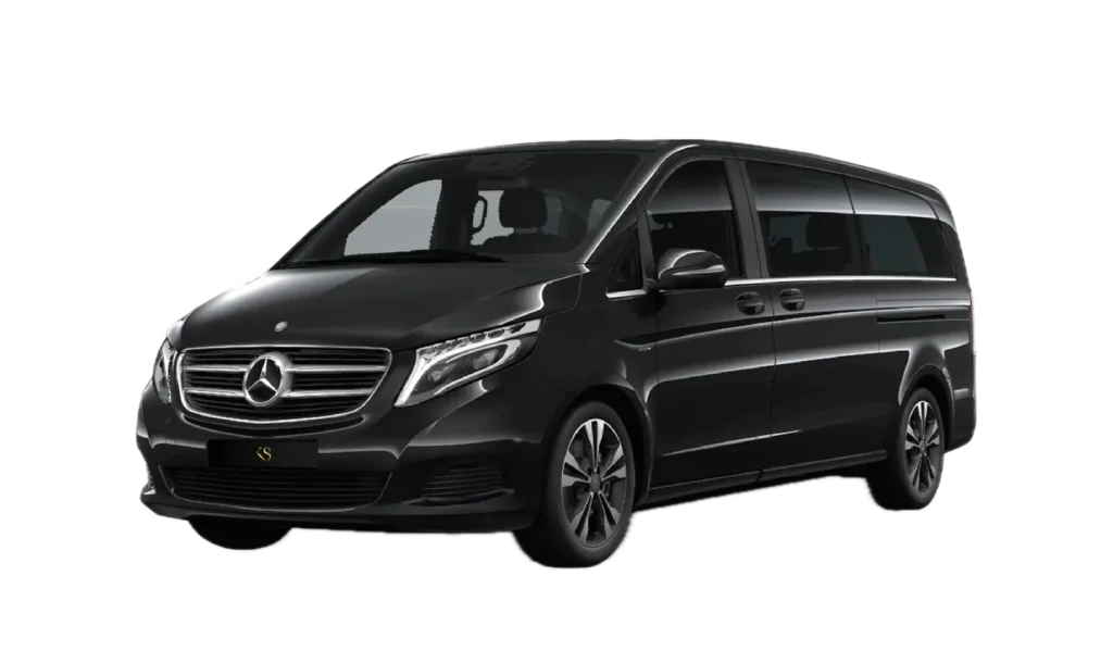 location de mercedes classe Van avec chauffeur stations de ski